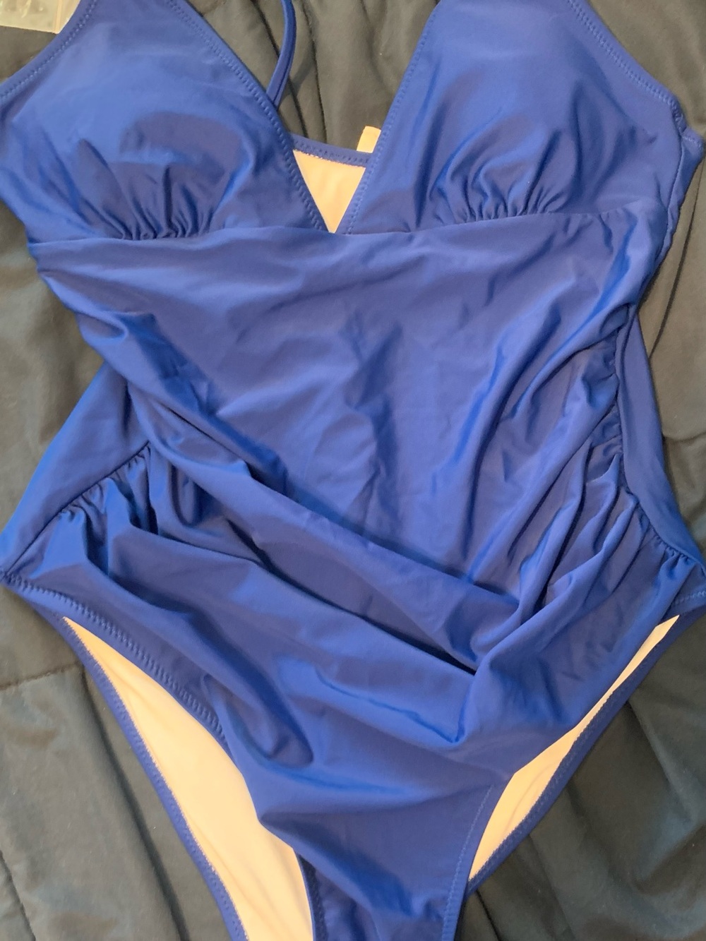 Cupshe Royal Blue woman’s  One-Piece Swimsuit with Supportive Fit
